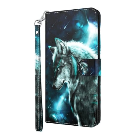 Чехол-книжка 3D Painting для Samsung Galaxy A04S / A13 / A13 5G - Wolf