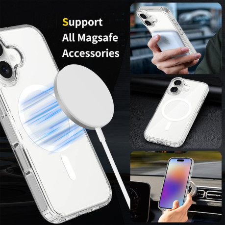 Акриловий протиударний чохол Magsafe Scratchproof Acrylic TPU для iPhone 17 - прозорий