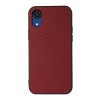 Противоударный чехол Carbon Fiber Skin для Samsung Galaxy A03 Core  - красный