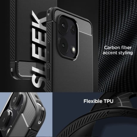 Оригинальный чехол Spigen Rugged Armor на Xiaomi Redmi Note 13 4G - Matte Black