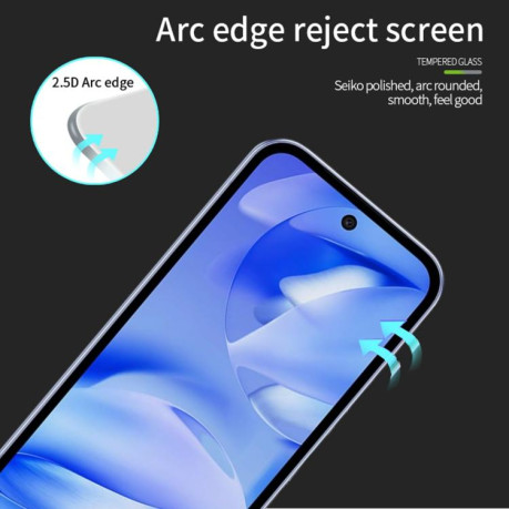 Защитное стекло MOFI 9H 3D Full Screen на Google Pixel 9a - черное