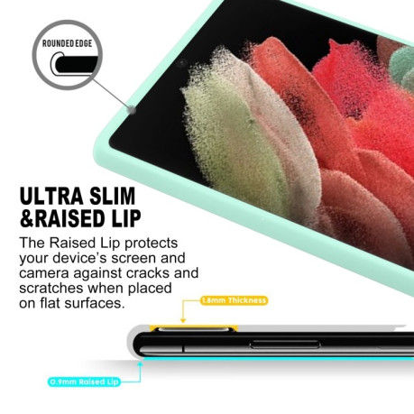 Противоударный чехол GOOSPERY SOFT FEELING для Samsung Galaxy S22 Ultra 5G - зеленый