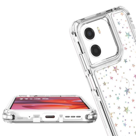 Чохол Acrylic Laser Paper гібридний з малюнком на Motorola Moto G05/G15/E15 - Stars