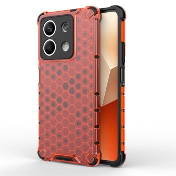 Противоударный чехол Honeycomb на Xiaomi Redmi Note 13 - красный
