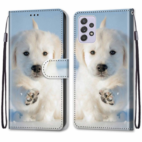 Чохол-книжка Coloured Drawing Cross Samsung Galaxy A33 5G - Snow Puppy