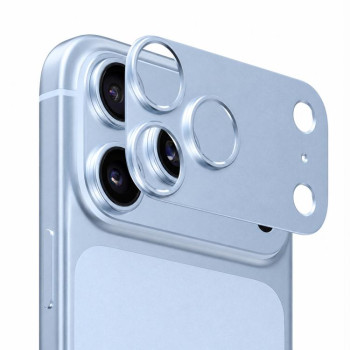 Титановa рамка захисту камери Escase на iPhone 18 Pro Max — синя