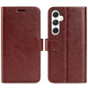 Чехол-книжка R64 Texture Single для Samsung Galaxy S24 5G - коричневый