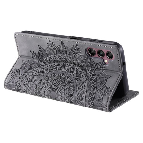 Чохол-книжка Totem Embossed Magnetic Leather для Samsung Galaxy A16 5G - сірий