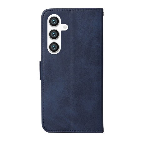Чехол-книжка Stitching Calf Texture для Samsung Galaxy S25+ 5G - синий