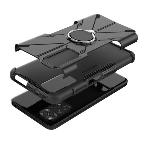 Противоударный чехол Machine Armor Bear для Xiaomi Redmi Note 11 4G Global / Note 11S - черный
