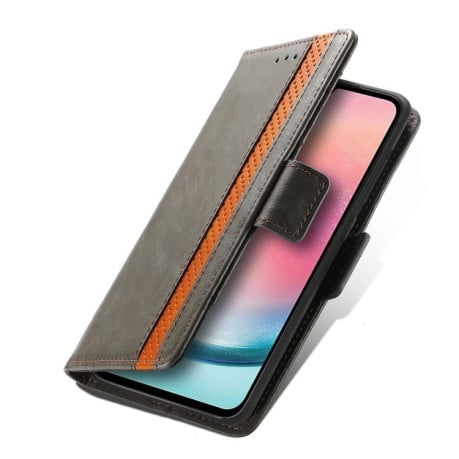 Чохол-книжка Dual-side Magnetic Buckle для Samsung Galaxy A55 - сірий