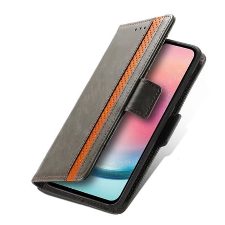 Чохол-книжка Dual-side Magnetic Buckle для Samsung Galaxy S25+ 5G - сірий