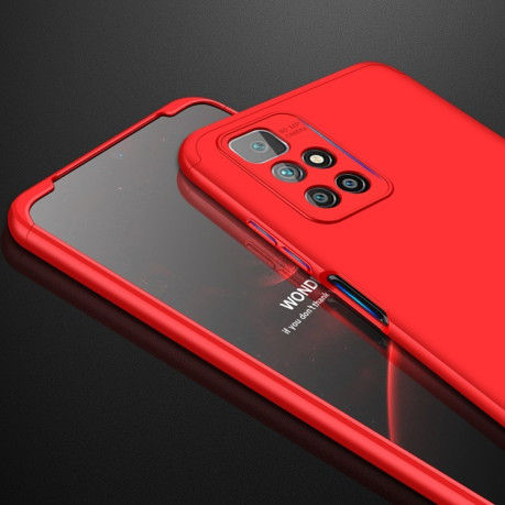 Противоударный чехол GKK Three Stage Splicing на Xiaomi Redmi 10 Prime - красный