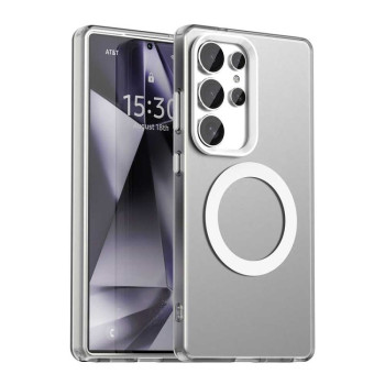 Протиударний чохол MagSafe Holder PC Hybrid  для Samsung Galaxy S25 Ultra 5G - білий