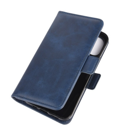 Чехол-книжка Dual-side Magnetic Buckle для iPhone 12/12 Pro  - синий