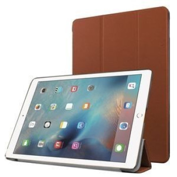 Чехол Custer Texture Three-folding Sleep / Wake-up коричневый для iPad Pro 9.7