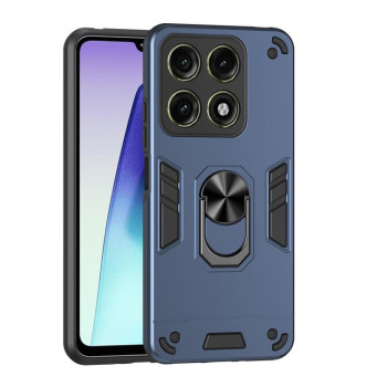 Ударозахисний чохол Metal Ring Holder на Motorola Edge 70 Pro 5G — синій