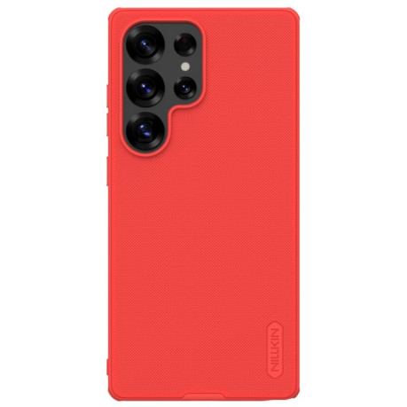 Противоударный чехол NILLKIN Super Frosted для Samsung Galaxy S25 Ultra 5G - красный