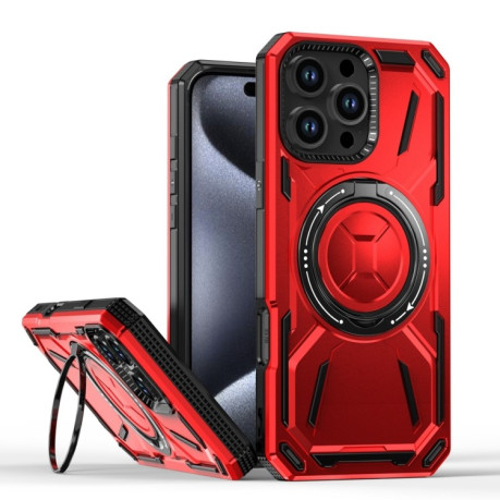 Противоударный чехол Armor II Series MagSafe Magnetic Holder для iPhone 16 Pro Max - красный