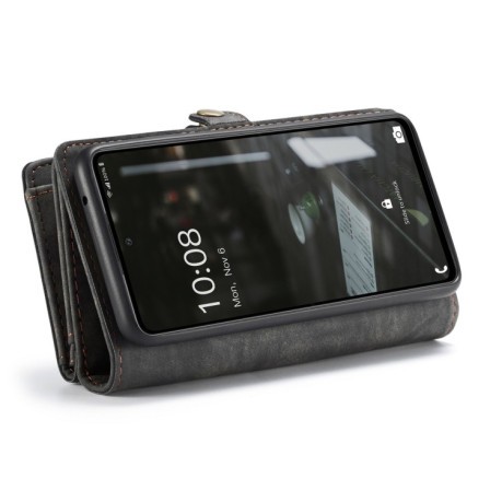 Кожаный чехол- кошелек CaseMe-008 Detachable Multifunctional на Samsung Galaxy A53 5G - черный