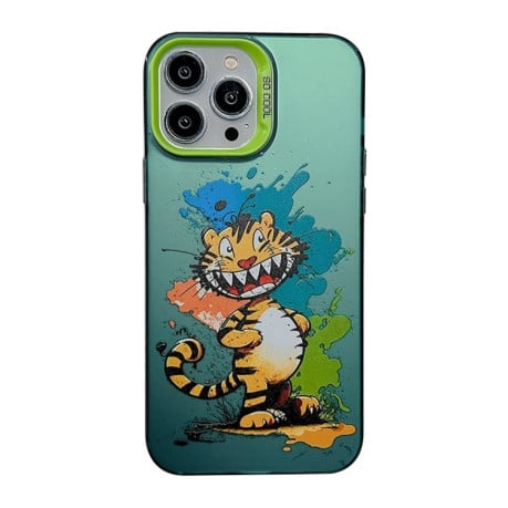 Чохол Cute Animal Pattern Series для iPhone 15 Pro Max - Tiger