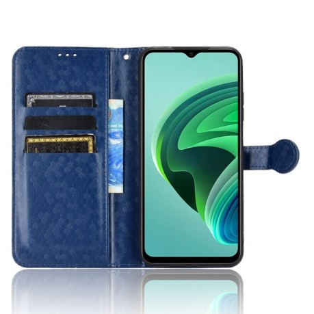Чехол-книжка Honeycomb Dot для Xiaomi Redmi Note 11E/Redme 10 5G - синий