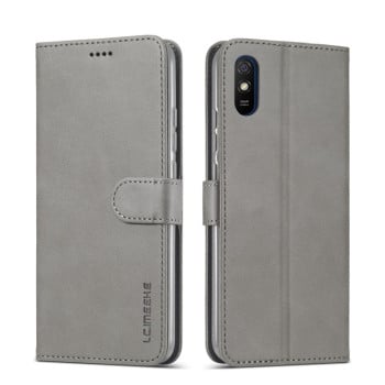 Чохол книжка LC.IMEEKE Calf Texture на Xiaomi Redmi 9A - сірий