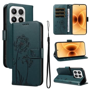 Чохол-книжка Dandelion Embossed Pattern Flip Leather на Xiaomi 17 — синій