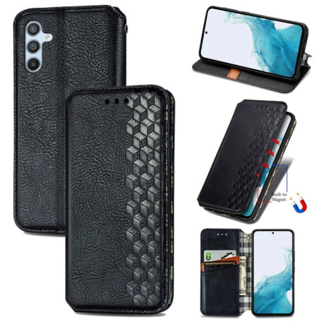 Чохол-книжка Cubic Grid  для Samsung Galaxy A36 5G - чорний