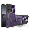 Противоударный чехол CD Texture Sliding Camshield Magnetic Holder на Realme 11 4G Global - фиолетовый