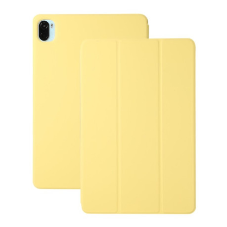 Магнітний чохол-книжка Solid Color Magnetic для Xiaomi Pad 5 / Pad 5 Pro - жовтий