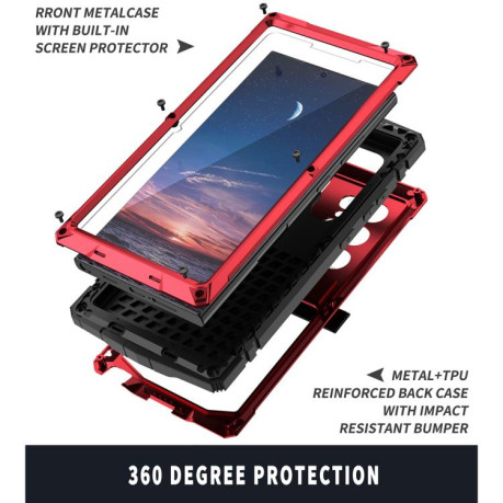 Противоударный чехол R-JUST Life Waterproof для Samsung Galaxy S25 Ultra 5G - красный