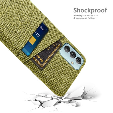 Протиударний чохол Cloth Texture with Dual Card Slots Samsung Galaxy M23 5G - жовтий