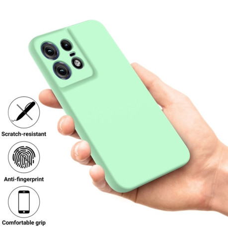 Силіконовий чохол Solid Color Liquid Silicone на Motorola Edge 50 Pro - зелений
