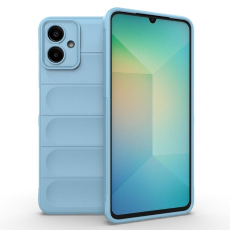 Силиконовый чехол Magic Flannel для Samsung Galaxy A06 4G - голубой