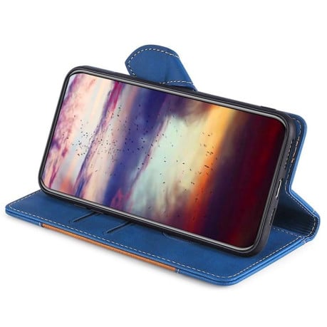 Чехол-книжка с мягким покрытием Skin Feel и магнитной застёжкой на Realme C75 4G/14x 5G Global - синий