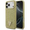 Оригинальный чехол Guess Rhinestone Triangle Logo на iPhone 18 Pro Max/17 Pro Max - Gold