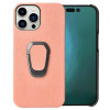 Противоударный чехол Honeycomb Ring Holder для iPhone 14 Pro - розовый