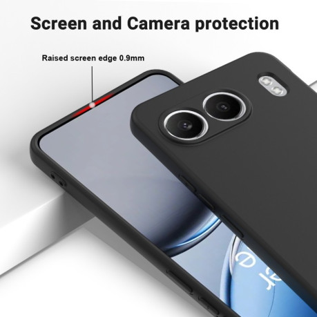 Силіконовий чохол Solid Color Liquid Silicone на OnePlus Nord 4 Pro XL - чорний