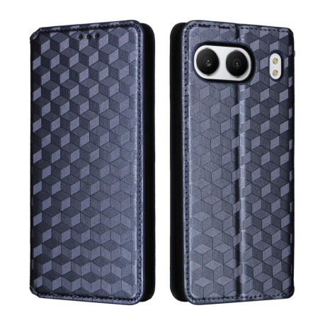 Чохол-книжка Cubic Grid Calf Texture для OnePlus Nord 4 - синій