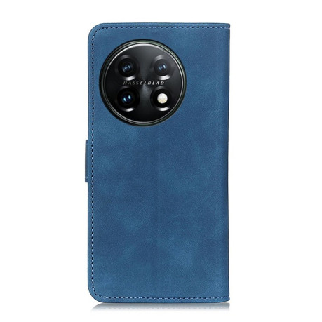 Чохол-книжка KHAZNEH Cowhide Texture на OnePlus 11 5G - синій