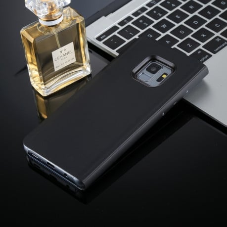 Чохол книжка Clear View Samsung Galaxy S9/G960 PU Electroplating Mirror чорний
