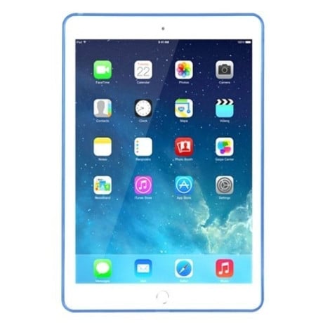 Прозрачный TPU чехол Haweel Slim синий для iPad Air 2