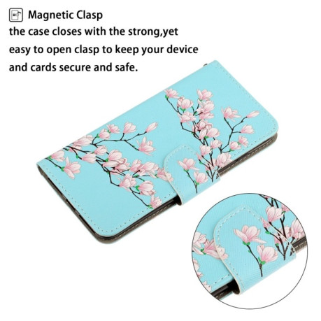 Чехол-книжка Colored Drawing на Xiaomi Redmi 10X / Note 9 - Magnolia
