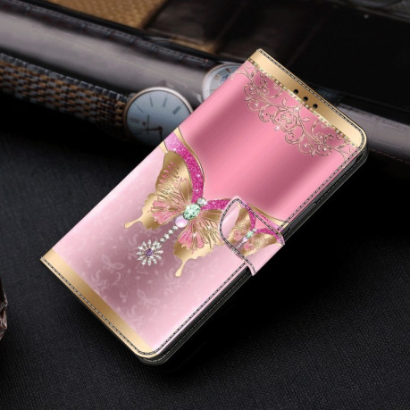 Чохол-книжка Crystal 3D Shockproof Protective Leather для Samsung Galaxy A35 5G - метелик