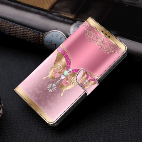 Чохол-книжка Crystal 3D Shockproof Protective Leather для Xiaomi Redmi Note 13 4G - метелик