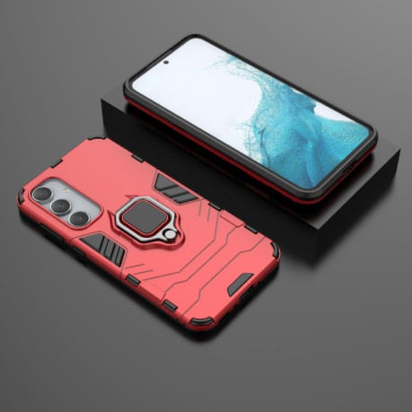 Противоударный чехол Magnetic Ring Holder на Samsung Galaxy A35 5G - красный