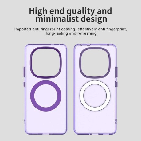 Протиударний чохол MagSafe Holder PC Hybrid для Xiaomi Redmi Note 14 Pro+ 5G - фіолетовий