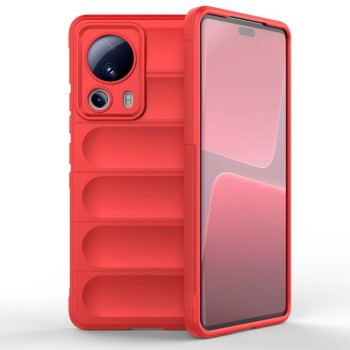 Силиконовый чехол Magic Flannel для Xiaomi 13 Lite 5G - красный
