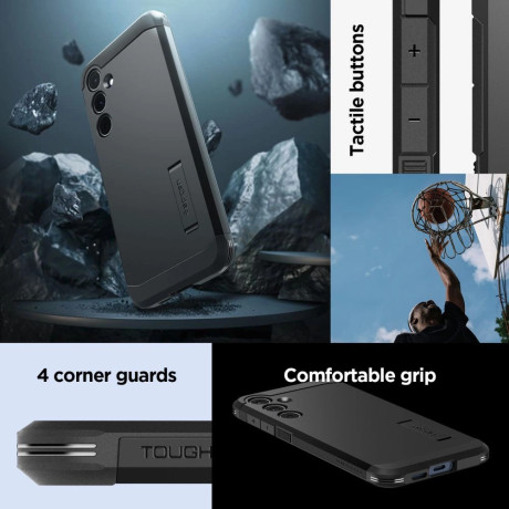Оригинальный чехол Spigen Tough Armor на Samsung Galaxy A55 5G - Black